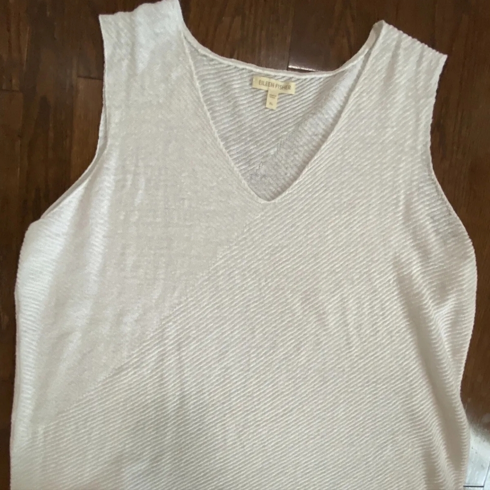 Eileen Fisher Knit Sleeveless Top XL